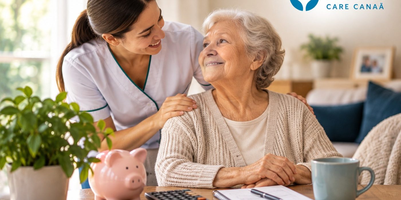 Família conversando com profissional sobre orçamento de Home Care